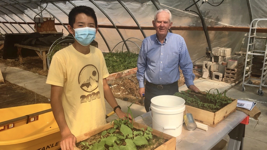 NEW INSTRUCTOR GETS VEGGIES GROWING AGAIN AT CAMPION