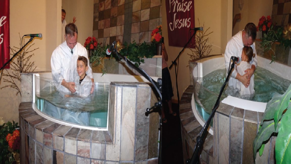 ALAMOSA PASTOR’S TWO CHILDREN BAPTIZED