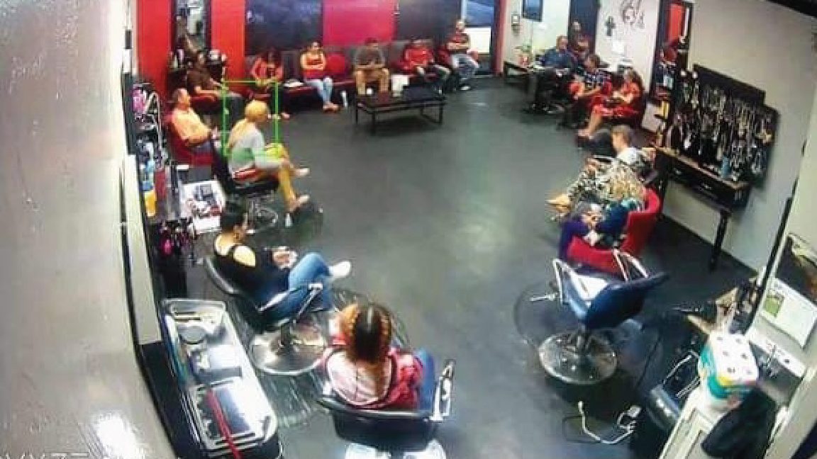 Bible study group meets in hair salon