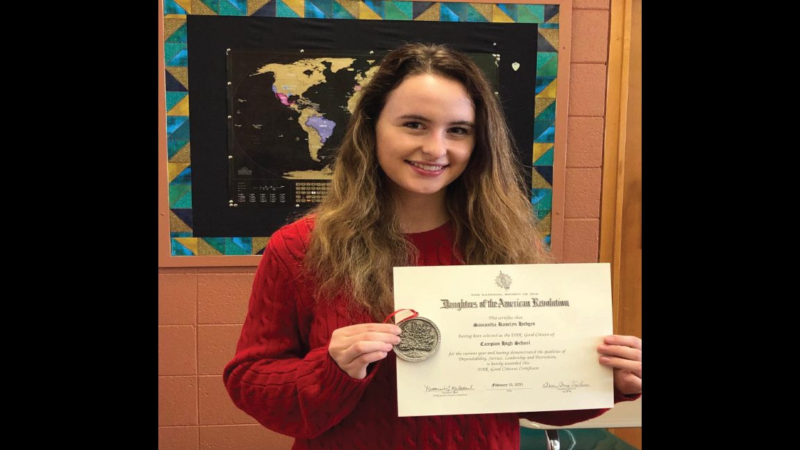 Campion student honored with Good Citizen Award