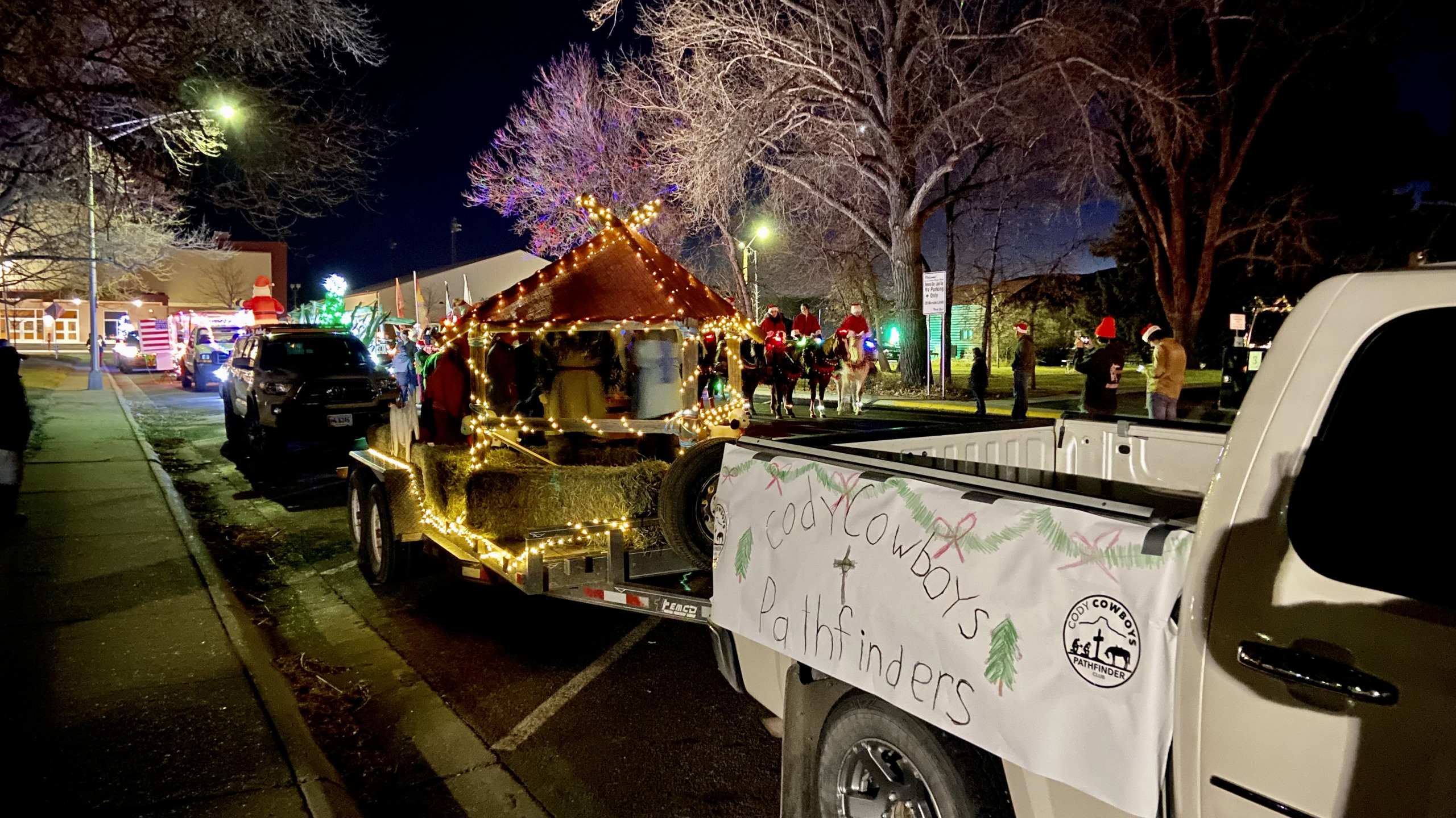 CODY COWBOYS BUILD FLOAT FOR ANNUAL CHRISTMAS PARADE
