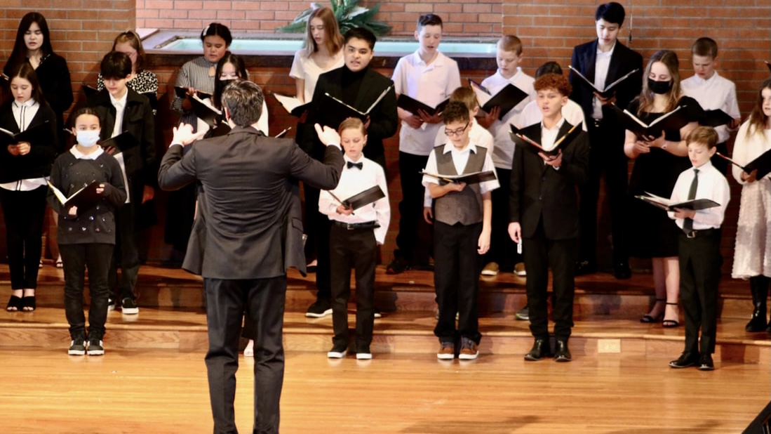 CAMPION STUDENTS MENTOR YOUNG CHOIR SINGERS AT 2022 MUSIC FESTIVAL