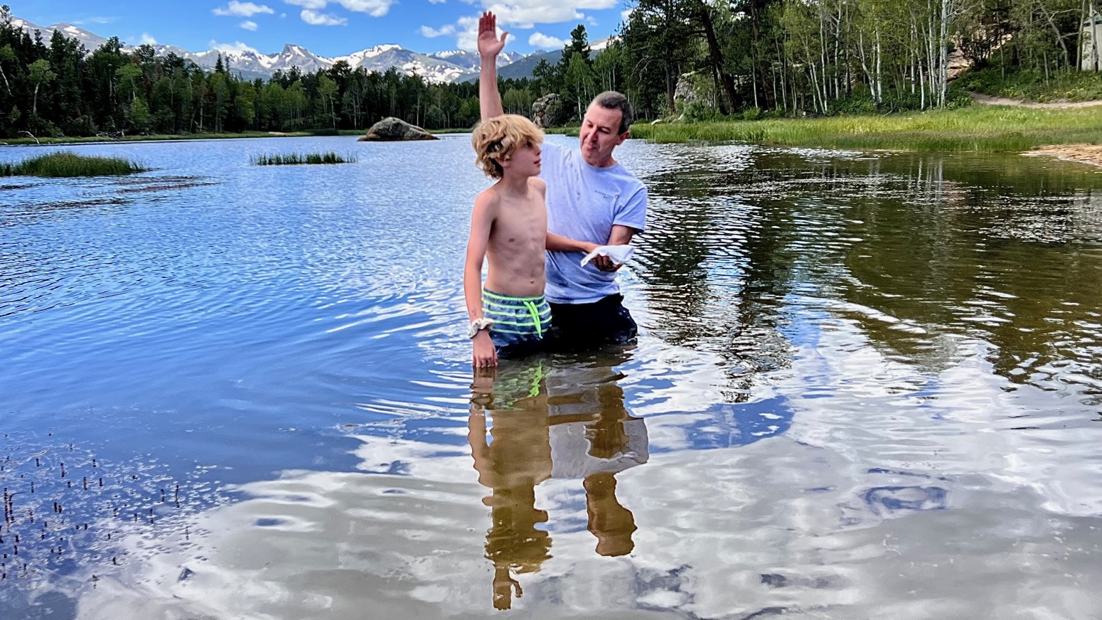 BAPTISMS AT CAMP