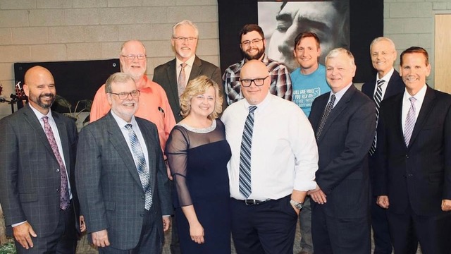 Group photo of pators and elders