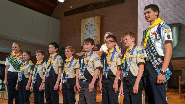 SEVENTY-EIGHT PATHFINDERS AND ADVENTURERS CELEBRATE INVESTITURE AT CAMPION CHURCH