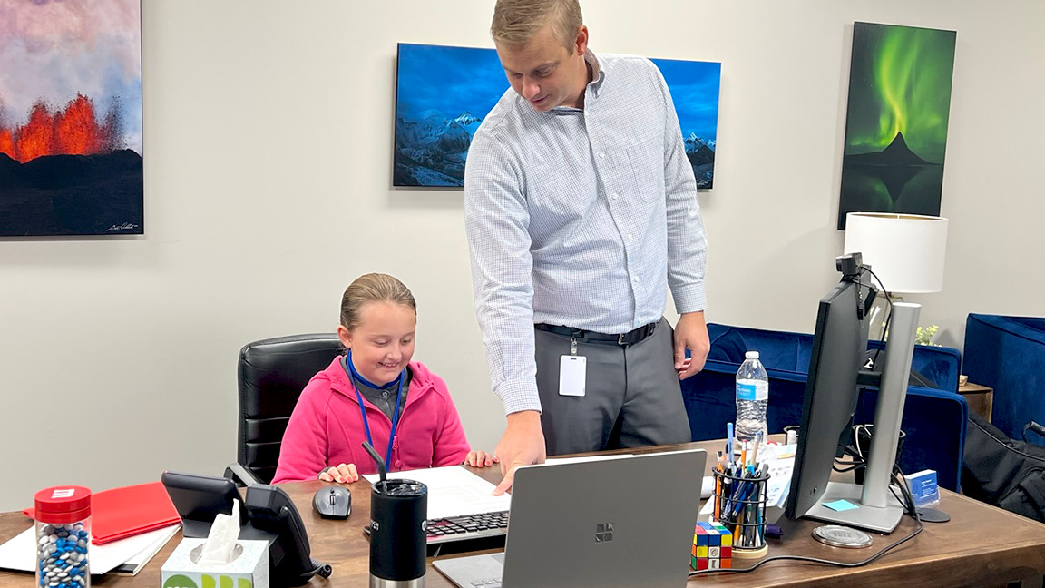 FOURTH GRADER TAKES THE HELM AS PRINCIPAL FOR A MORNING AT MHA