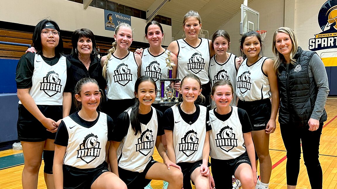 MHA MIDDLE SCHOOL GIRLS’ BASKETBALL TEAM CELEBRATES CHAMPIONSHIP WIN