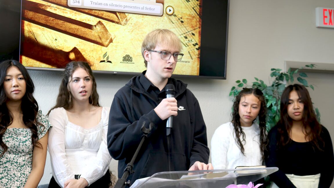 SPANISH STUDENTS USE LANGUAGE SKILLS FOR WORSHIP SERVICE