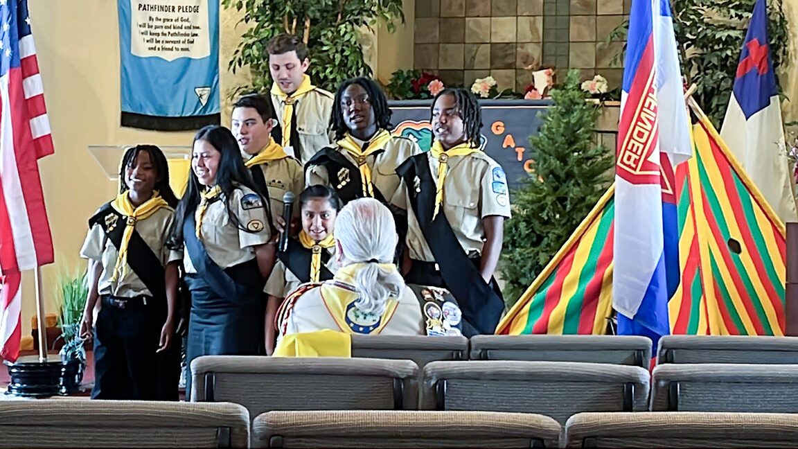 FROM ONE TO NINE: ALAMOSA PATHFINDER CLUB LEADS SPECIAL SABBATH SERVICE