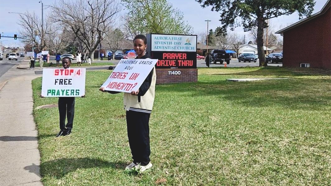 DRIVE-THRU PRAYER IS BACK IN AURORA FIRST CHURCH