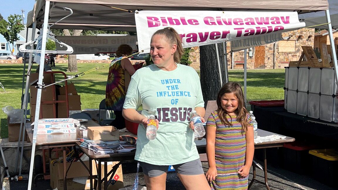 CHRIST-CENTERED LIVING BOOTH AT EARLY SETTLERS DAY