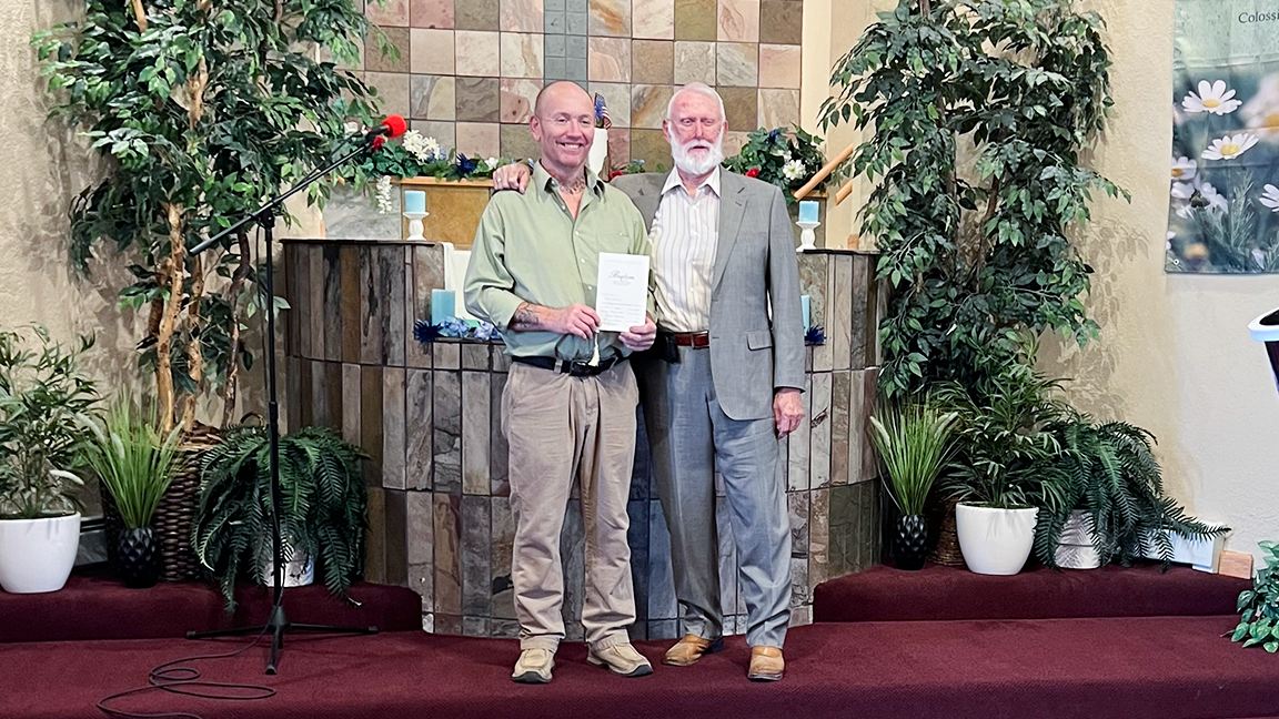 ONE BAPTISM BLESSES TWO CONGREGATIONS
